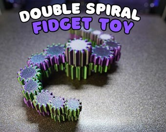Double Spiral Tentacle Articulating Fidget Toy