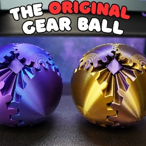 The Original 3D Printed Gear Ball Fidget Toy
