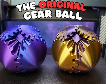 The Original 3D Printed Gear Ball Fidget Toy