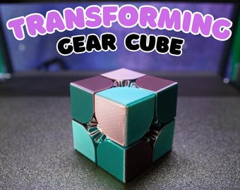 Transforming Gear Cube Fidget Toy