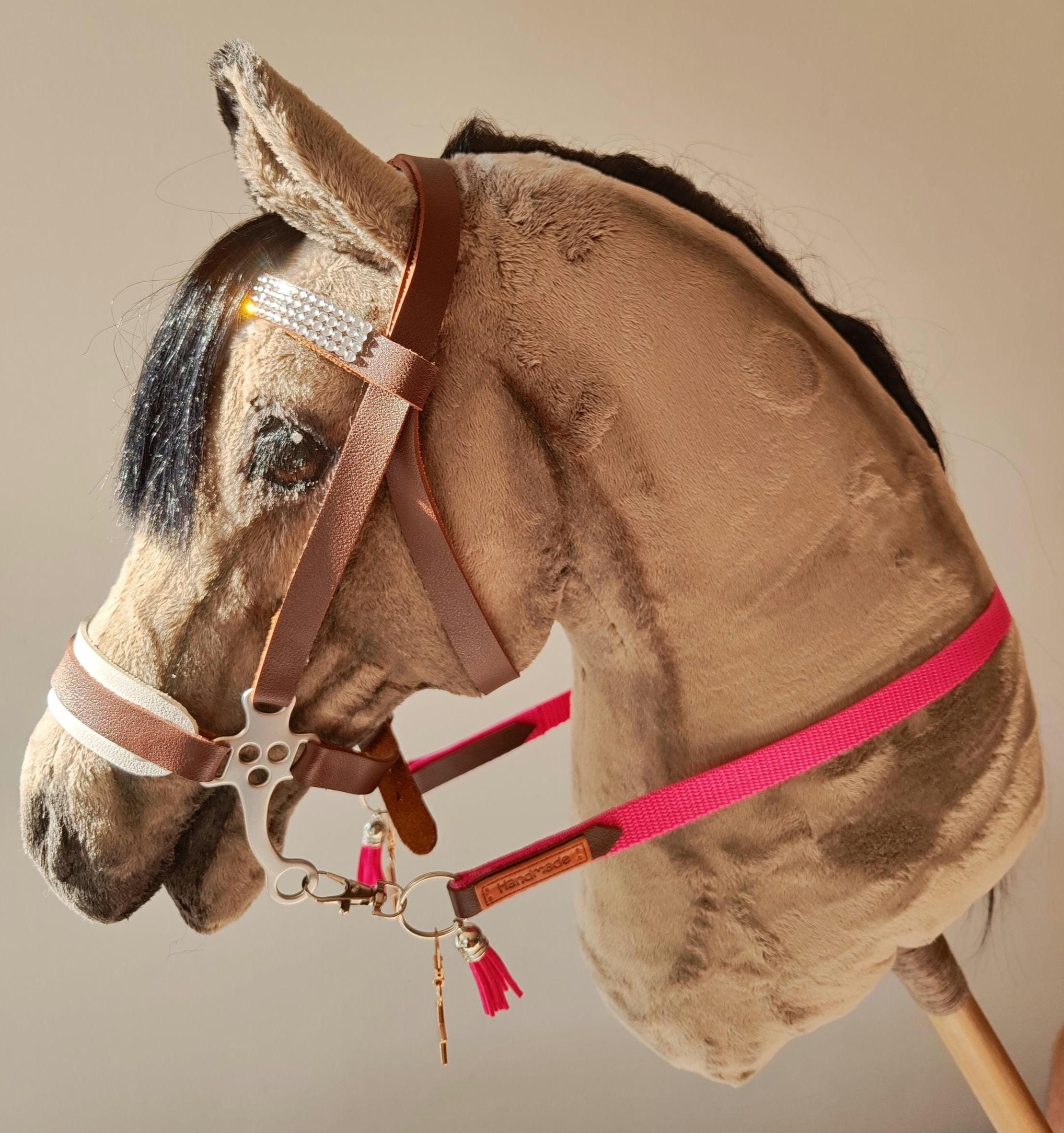 Bride Légère Hackamore En Nylon Tressé – Idéal Pour Chevaux Sensibles (taille Unique, Marron)
