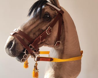 Accessori per Hobby Horse: briglia a 4 anelli, cinturino flash, briglia con redini, hobbyhorsesing