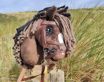 Briglia per Hobby Horse, Briglia messicana, Briglia con redini, Accessori per Hobby Horse