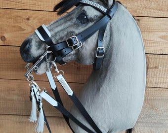 Bride Légère Hackamore En Nylon Tressé – Idéal Pour Chevaux Sensibles (taille Unique, Marron)