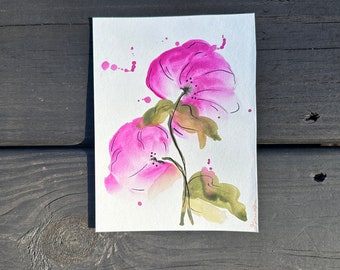 Pastel Watercolor Flower design: The Harper