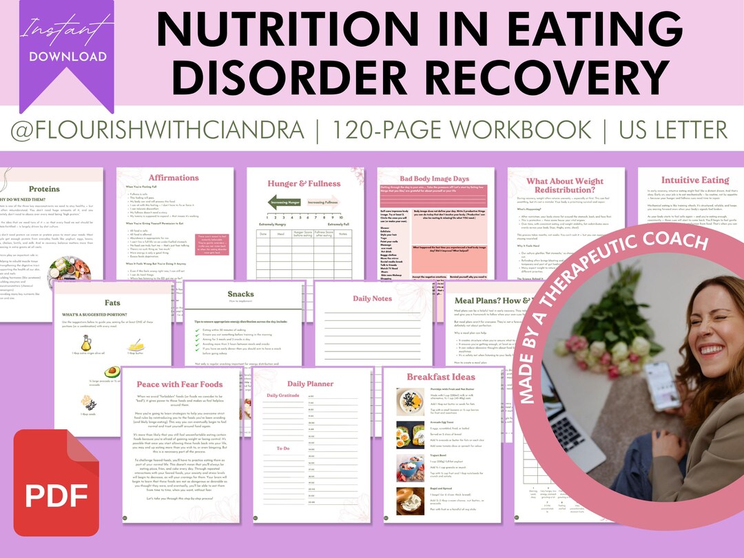 Eating Disorder Nutrition Guide | ED Recovery Workbook | Recovery ...