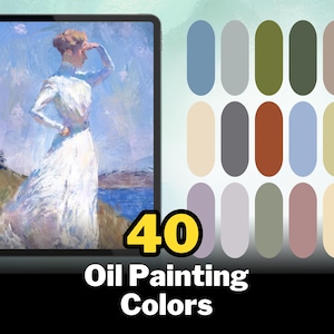 500+ Procreate Oil Paint Brushes, Realistic Oil Paint Textures, Acrylic Procreate Brush, Impasto Strokes Stamps, Abstract Painterly Style image 4