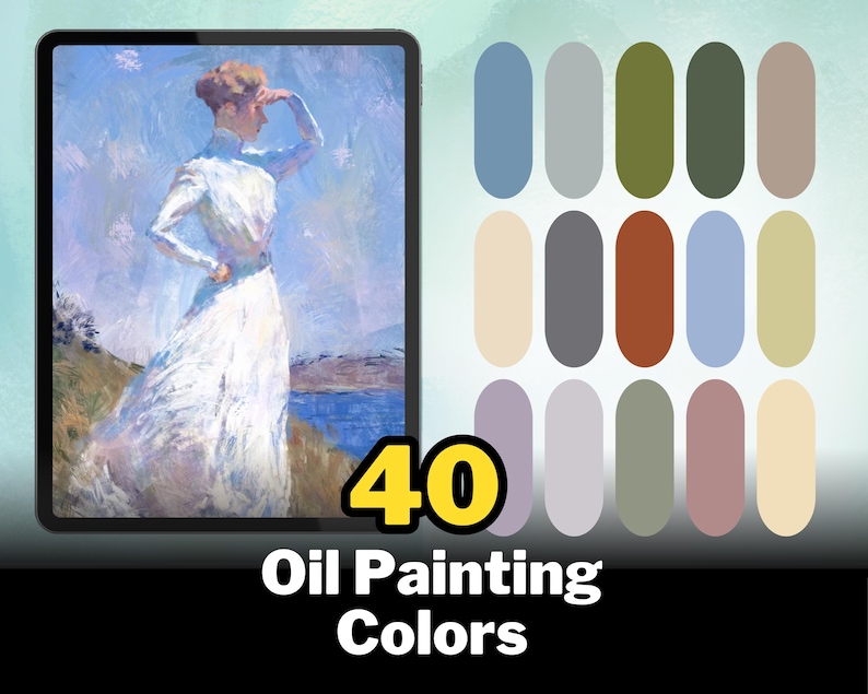 500+ Procreate Oil Paint Brushes, Realistic Oil Paint Textures, Acrylic Procreate Brush, Impasto Strokes Stamps, Abstract Painterly Style image 4