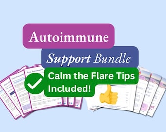 Autoimmune Flare Up Guide | Digital Bundle for Autoimmune Disease Support