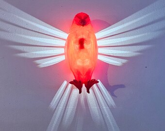 Crimson Eagle Wall Light