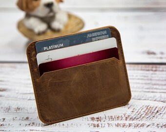 Wallet, Credit Card Wallet, Business Card Cover, Leather Wallet, Personalized Gift, Minimalist Wallet, Slim Card Holder, Engraving Wallet