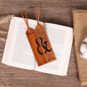 Personalized Leather Bookmark, Mens Gift Bookmark, Customized Birthday Gift, Bookmark, Corner Bookmark, Cute Bookmark, Bookmark For Women