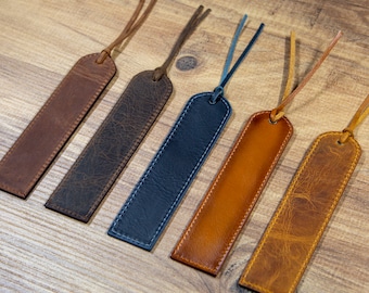 Handmade Bookmark, Personalized Leather Bookmark, Cute Bookmark, Reading Gift, Anniversary Gift, Bookworm Christmas Gift, Best Friend Gift