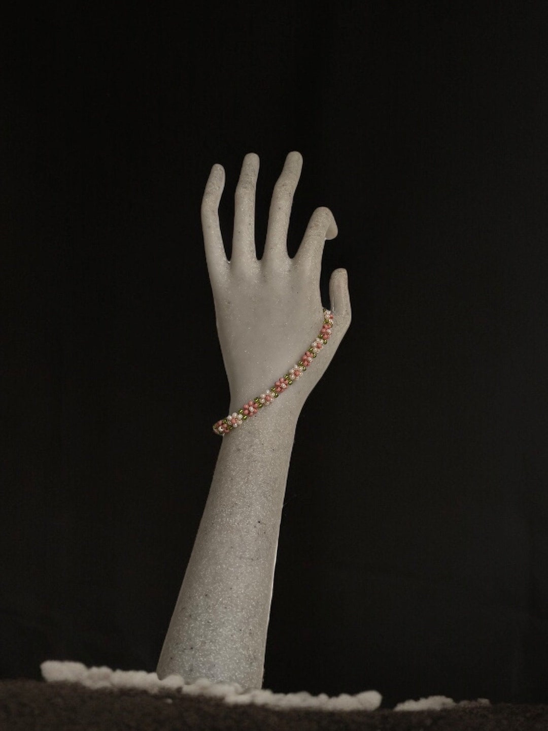 LE JARDIN BEAD FLOWER ANKLET