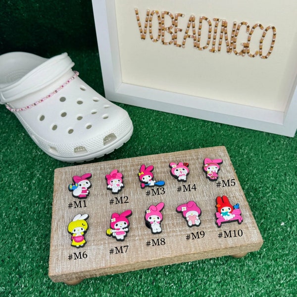 Trendy Melody Croc Charms / shoe pendants / pop culture charms / kawaii croc charms / anime charm pack / custom clogs /