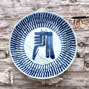 Antiker Chinoiserie Teller, asiatisches Dekor, Anfang des 19