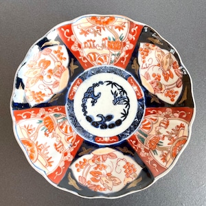 JAPANESE IMARI PLATE, Antique Hand Painted Plate, Meiji Period 19 Century, Beautiful Colors!