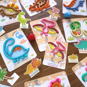Dinosaurier Knetmasse, Spiel Doh Aktivitäten, Vorschul Lehrplan, Feinmotorik, Montessori Kleinkind, Homeschool Handschrift Pdf Bild 13