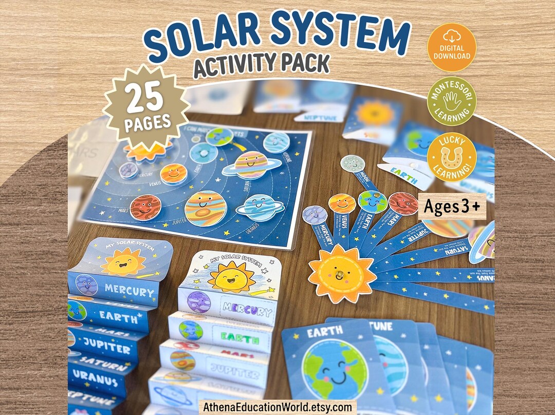 Solar System Activity Pack for Kids Planets Printable Busy Book ...