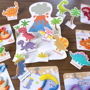 Dinosaurier Knetmasse, Spiel Doh Aktivitäten, Vorschul Lehrplan, Feinmotorik, Montessori Kleinkind, Homeschool Handschrift Pdf Bild 16