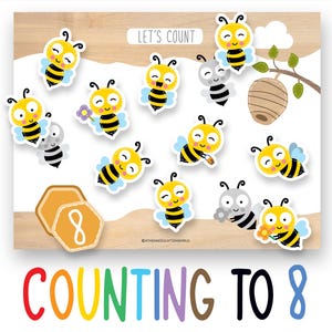 Montessori Counting Worksheet, Number Tracing Activity, Homeschool Math Practice Print,Kindergarten Learning Resources, Preschool Curriculum