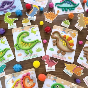 Dinosaurier Knetmasse, Spiel Doh Aktivitäten, Vorschul Lehrplan, Feinmotorik, Montessori Kleinkind, Homeschool Handschrift Pdf Bild 14
