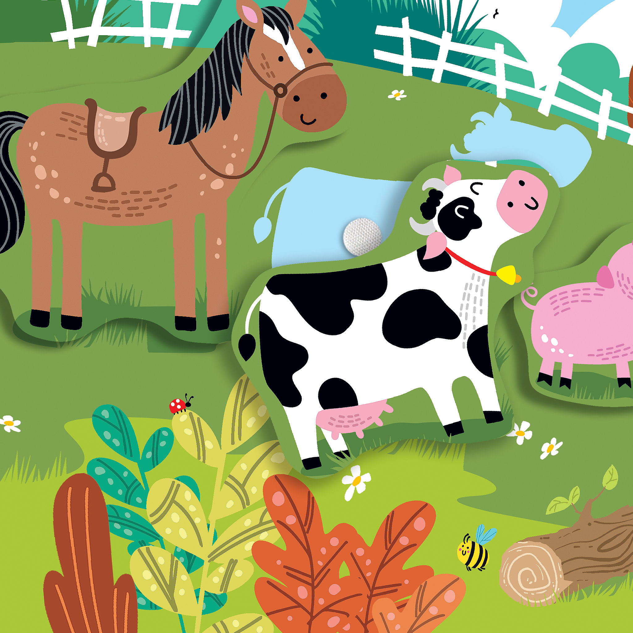 Farm Animals Shadow Matching Game | Interactive Activity Pages ...