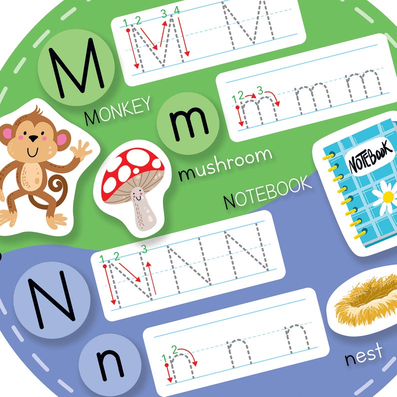 Alphabet Busy Book, ABC Quiet Book, Toddler Learning Binder, Preschool ...