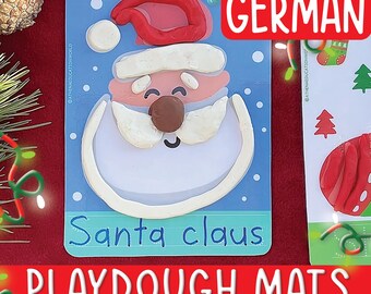 "Knetematte für Vorschulkinder, ""Weihnachtskinder""."