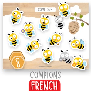 French Montessori Counting Worksheet, Number Activity, Homeschool Math Practice Print, Kindergarten Learning Resources, Preschool Curriculum