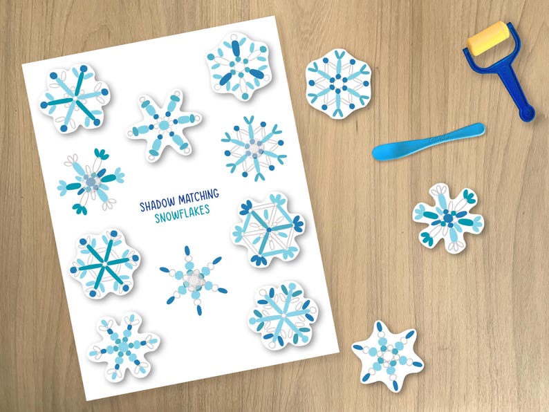 Snowflake Playdough Mats for Kids | Winter Fine Motor Activity Pages ...