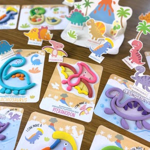 Dinosaurier Knetmasse, Spiel Doh Aktivitäten, Vorschul Lehrplan, Feinmotorik, Montessori Kleinkind, Homeschool Handschrift Pdf Bild 5