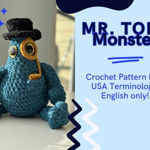 Cute Monster PDF Crochet Pattern // smart nerdy monster, Stella's Monsters, Gift for kids, gift for adults, amigurumi