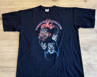 Vintage 1998 Kiss Psycho Circus Tour T Shirt XL USA Made Band Tee 90s Original