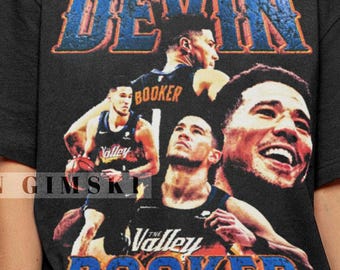 Devin Booker Shirt Vintage Bootleg Graphic Tee Devin Booker T-Shirt Retro Sweatshirt Gift For Women and Man Unisex GSK86