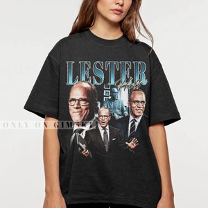 Retro LESTER HOLT Shirt Vintage Bootleg Graphic Tee Lester Holt T-Shirt Journalist Sweatshirt Gift For Women and Man Unisex GSK17