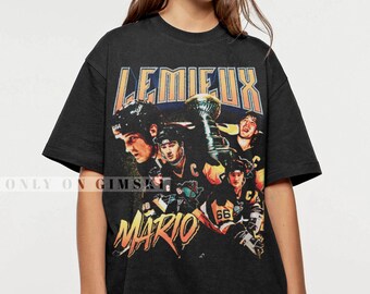 Mario Lemieux Shirt Vintage Bootleg Graphic Tee Mario Lemieux T-Shirt Retro Sweatshirt Gift For Women and Man Unisex GSK94