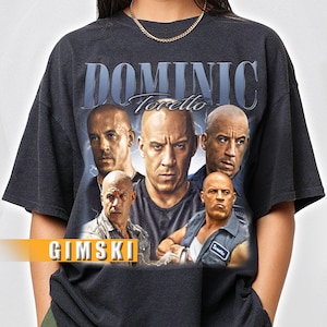 Limited Dominic Toretto Shirt Vintage Bootleg Dominic Toretto T-Shirt Movie Tee Unisex Vin Diesel Shirt Dominic Toretto Sweatshirt SKI2