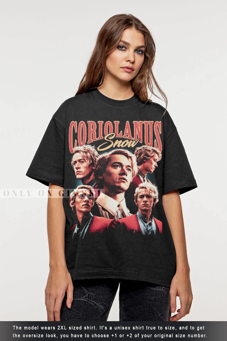 Women Coriolanus Sno2 Limited Coriolanus Snow Shirt Vintage Bootleg Graphic Tee Coriolanus ...