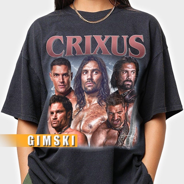 Limited Crixus Shirt Vintage Bootleg Crixus T-Shirt Tee Movie Unisex Shirt Crixus Sweatshirt SKI36