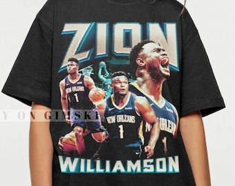 Zion Williamson Shirt Vintage Bootleg Graphic T-shirt Zion Williamson T-Shirt Zion Williamson Sweatshirt cadeau voor vrouwen en mannen, Unisex GSK36