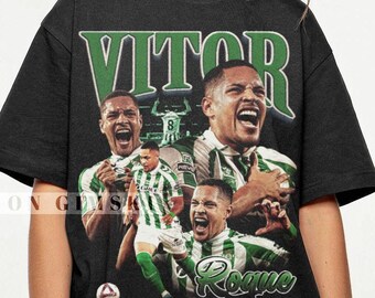 Vitor Roque Shirt Vintage Bootleg Graphic Tee Roque T-Shirt Retro Sport Sweatshirt Gift For Women and Man Unisex GSK116