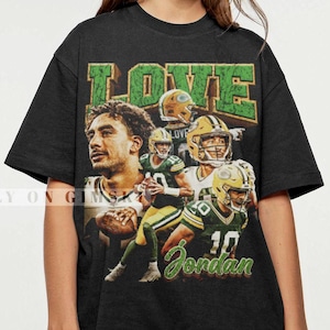 Jordan Love Shirt Vintage Bootleg Graphic Tee love T-Shirt Retro Sweatshirt Gift For Women and Man Unisex GSK107