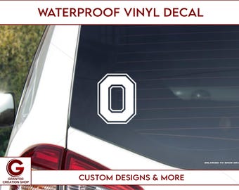 Block O Ohio Vinyl Decal Window Car Waterproof