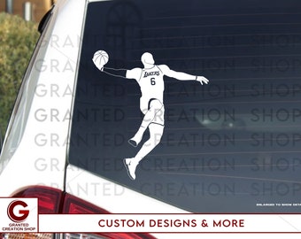 Lebron James Vinyl Decal Window Car Waterproof