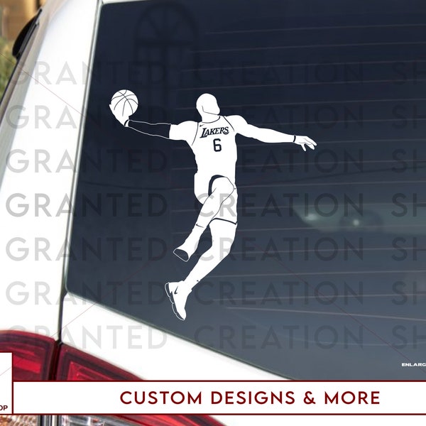 Lebron James Vinyl Decal Window Car Waterproof