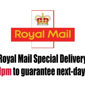 Postal Service Upgrade from Standard to Next Day 1pm Guarantee by Royal Mail