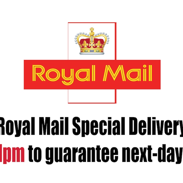 Postal Service Upgrade from Standard to Next Day 1pm Guarantee by Royal Mail