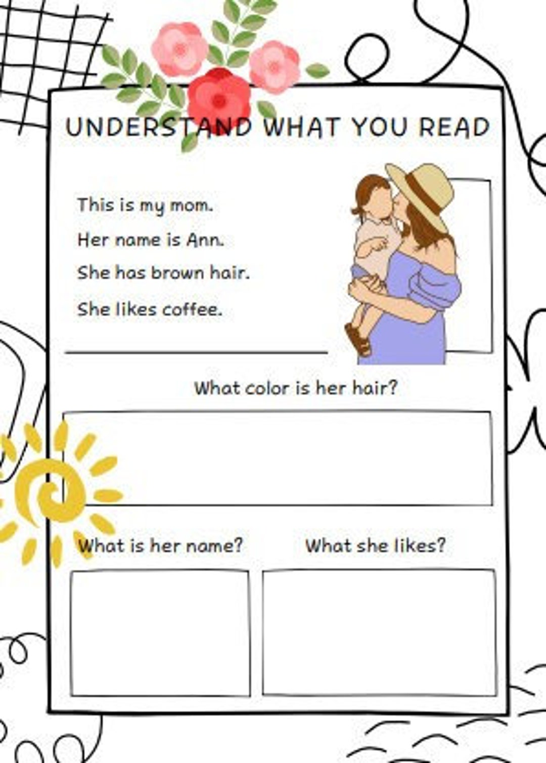 12 Pages Printable Worksheets for Kids to Understand What They Read ...
