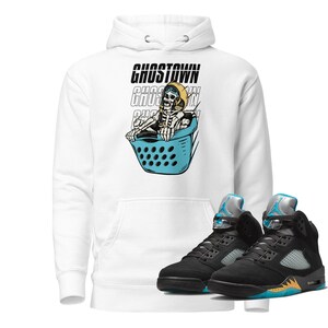 Jordan 5 Aqua Unisex Hoodie &quot;Wild Ride&quot; clothes to match sneakers